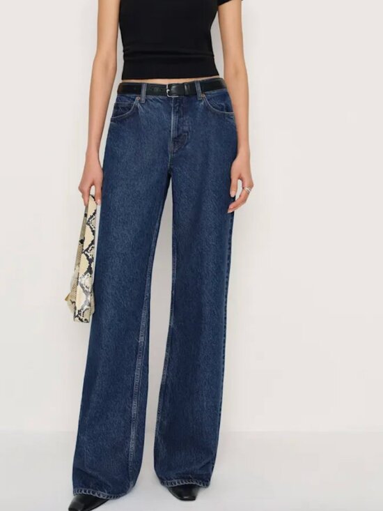 Reformation Denim - Reformation Cary Low Rise Slouchy Wide Leg Jeans